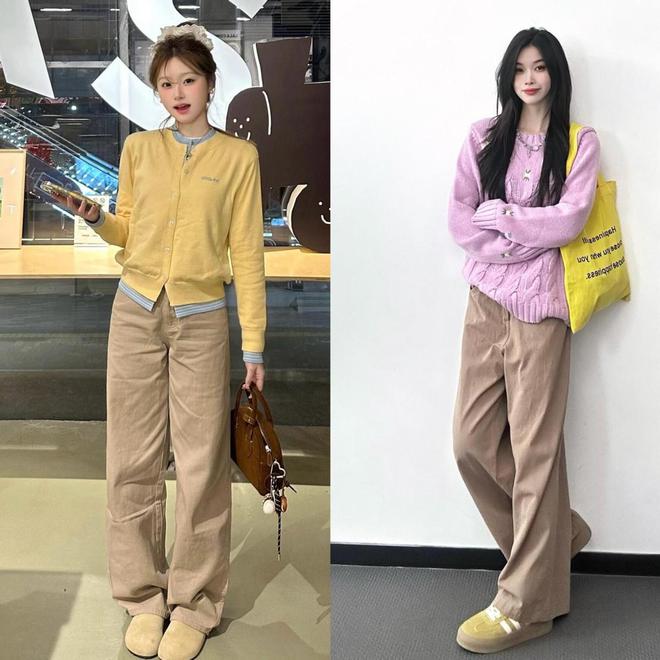 ”太养眼40+女生这样穿更减龄时髦！PG电子游戏麻将胡了春天“卡其色穿搭(图3)